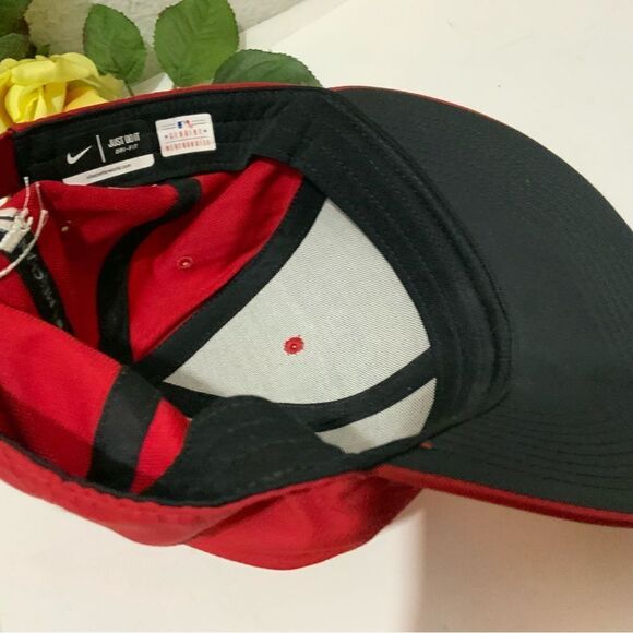 Nike TRU Dri-Fit Texas Rangers MLB Red white Baseball Cap adjustable - Picture 5 of 7